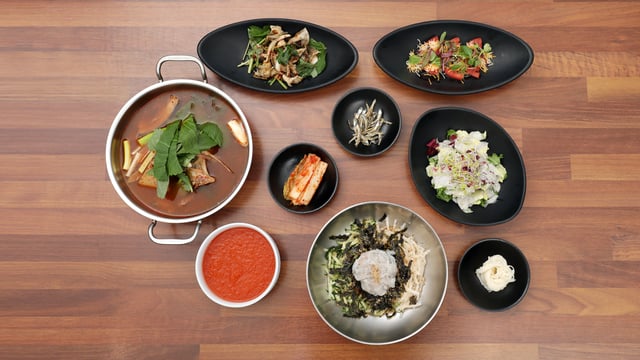 참가자미 물회 1