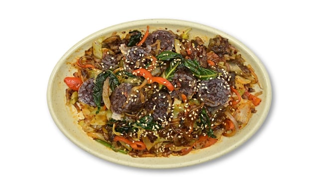 야채순대볶음 1