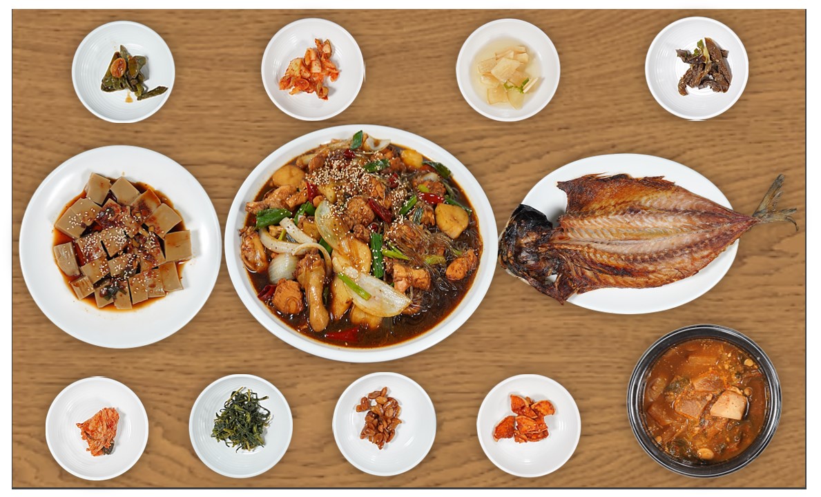안동찜닭 세트 메뉴 4인상 1